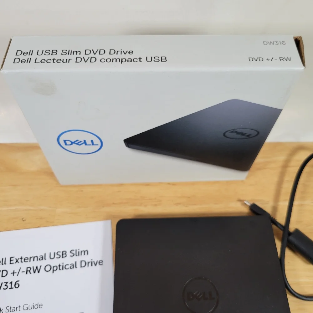 Dell Slim External DVD +/- RW USB Drive